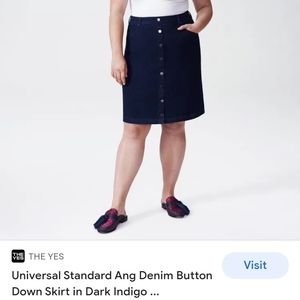 Nwt Universal Standard Ang Denim Skirt 2XS